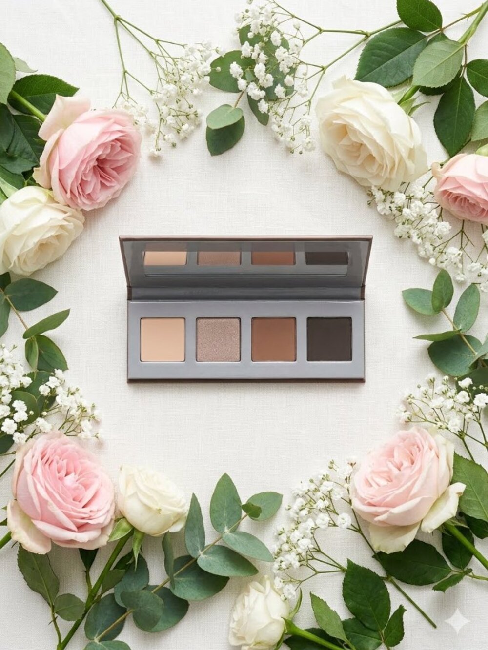MALLY EYESHADOW ROMANTIC BROWN BASE PRIMER SHADOW BASE, WHIPPED CREAM, MACCHIATO